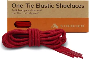 1 Pair One-Tie Elastic Round Shoelaces for Sneakers Boots, Eco-Positive Stretch Lace Turns Shoes Into Slip-Ons/NoTie