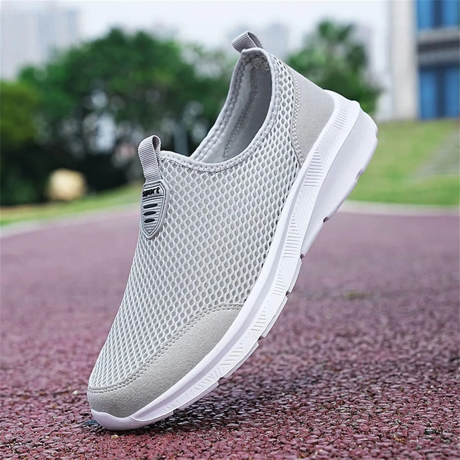 Athletic Fashion Sneakers for Men Comfortable Breathable Stretch Canvas Slip On Sneaker Casual Stretch Sneaker