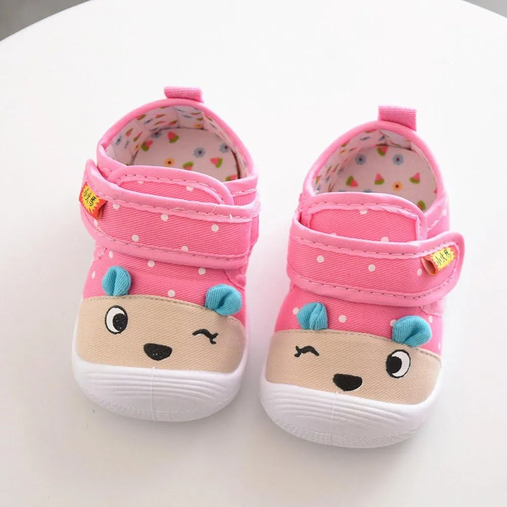 Baby Girl Squeaky Infant 𝐂artoon Sole Shoes Baby Kids Boys Soft -Slip Girls Toddler Comfort Anti-Slip Soft Sole Shoes