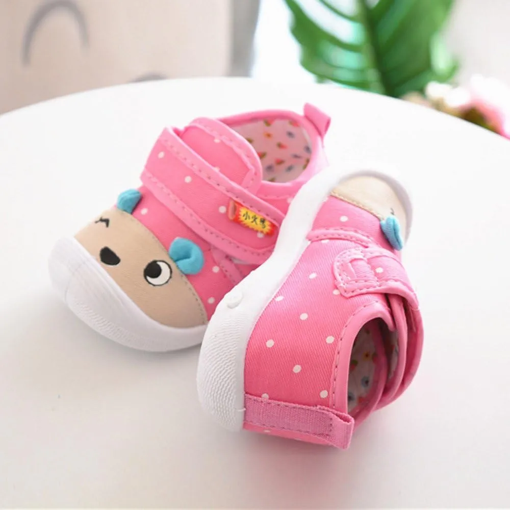 Baby Girl Squeaky Infant 𝐂artoon Sole Shoes Baby Kids Boys Soft -Slip Girls Toddler Comfort Anti-Slip Soft Sole Shoes