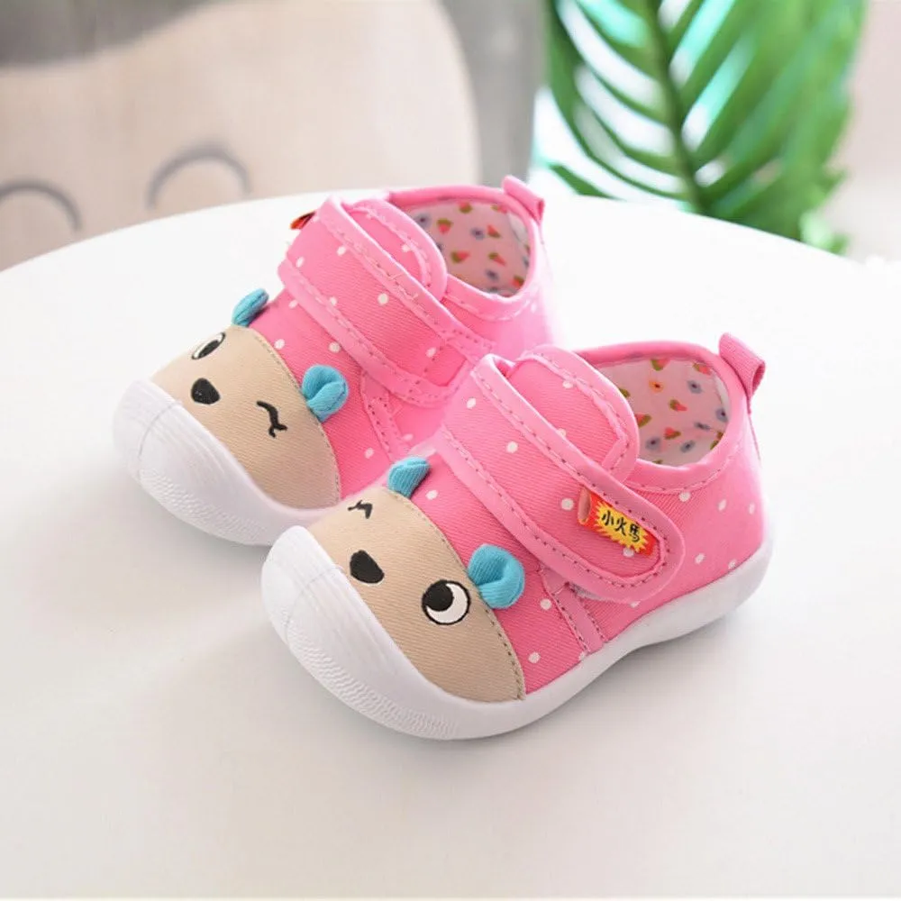 Baby Girl Squeaky Infant 𝐂artoon Sole Shoes Baby Kids Boys Soft -Slip Girls Toddler Comfort Anti-Slip Soft Sole Shoes