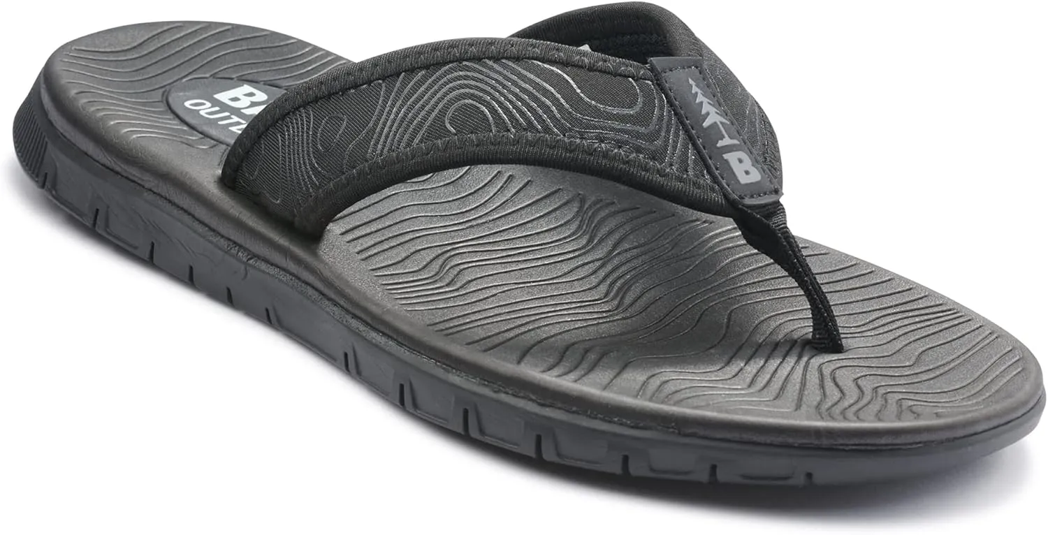 BASS OUTDOOR Men's Topo Thong Everyday Outdoor Sandal Boat Shoe