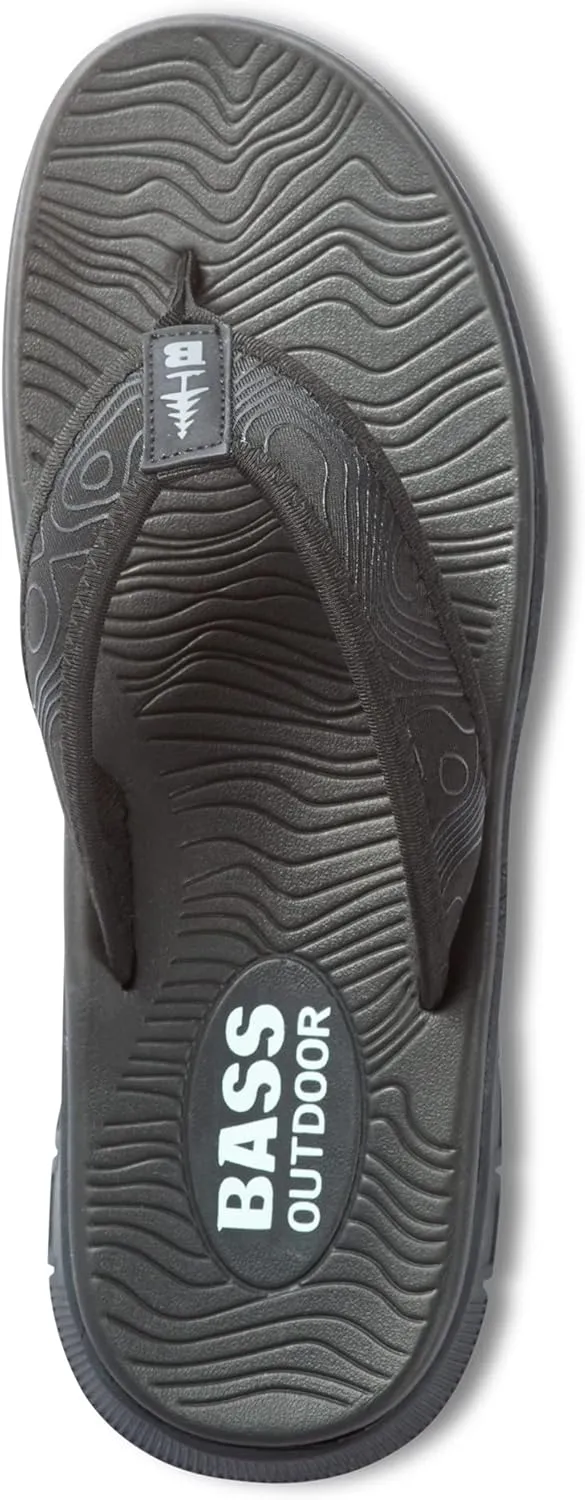 BASS OUTDOOR Men's Topo Thong Everyday Outdoor Sandal Boat Shoe