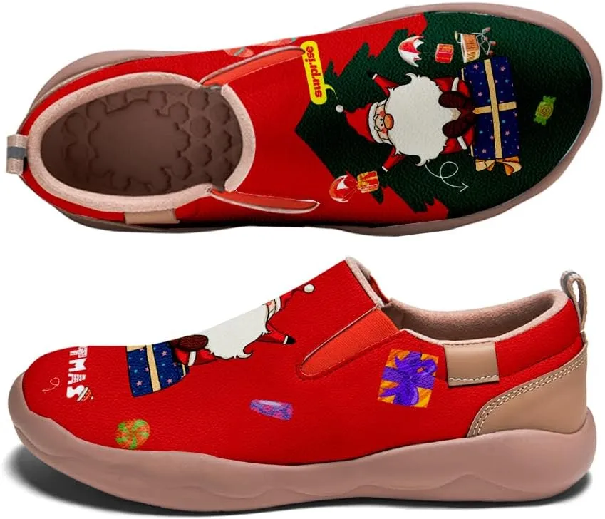 Casual Sneakers for Men Lightweight Walking Slip Ons Loafers Comfortable Art Painted Travel Shoes