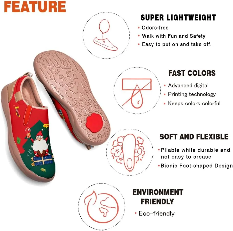 Casual Sneakers for Men Lightweight Walking Slip Ons Loafers Comfortable Art Painted Travel Shoes