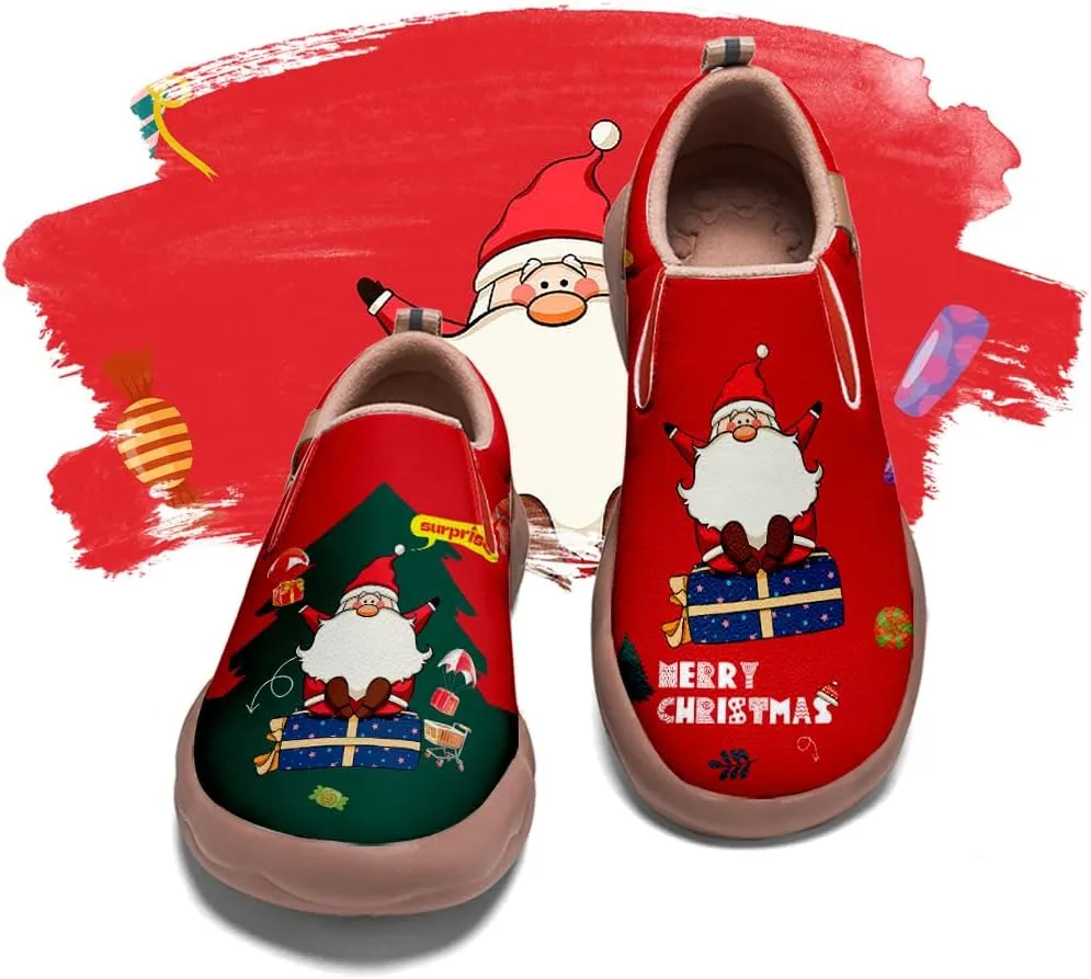 Casual Sneakers for Men Lightweight Walking Slip Ons Loafers Comfortable Art Painted Travel Shoes