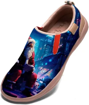 Casual Sneakers for Men Lightweight Walking Slip Ons Loafers Comfortable Art Painted Travel Shoes