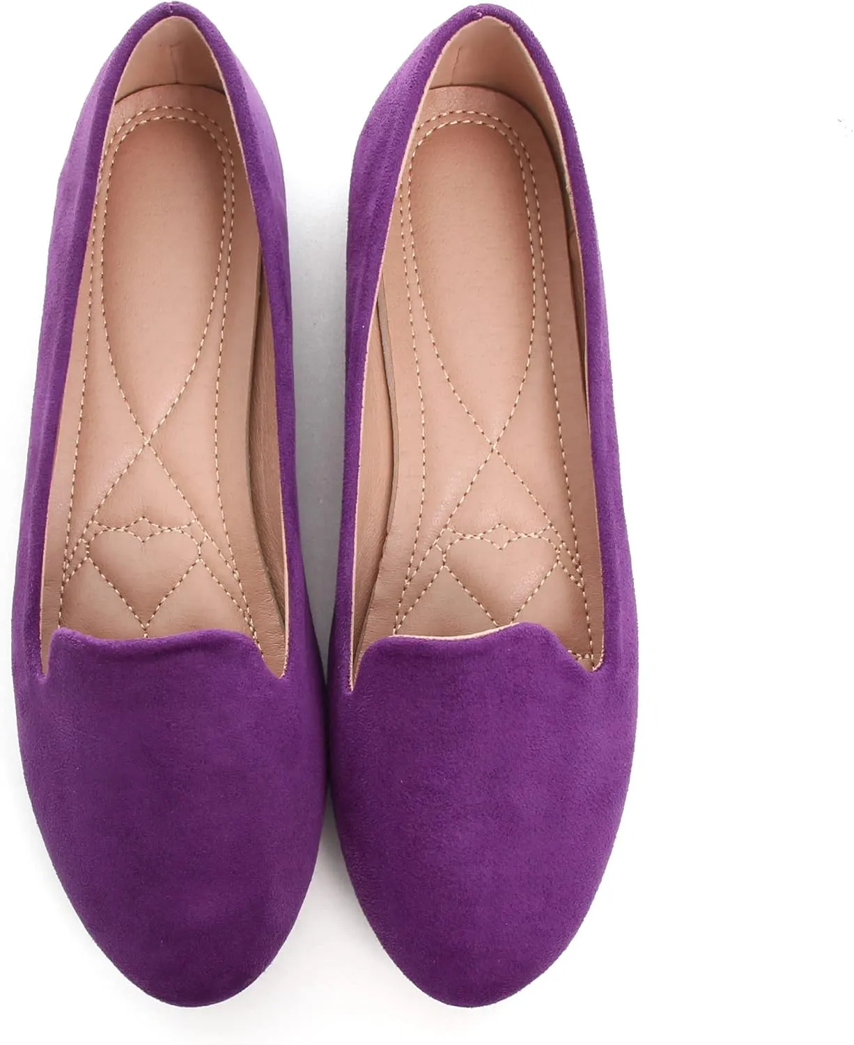 ChaiRong Zhou Flats for Women Dressy Round Toe Ballet Flat Shoes Comfortable Slip-ons Loafers Lightweight Casual Shoes