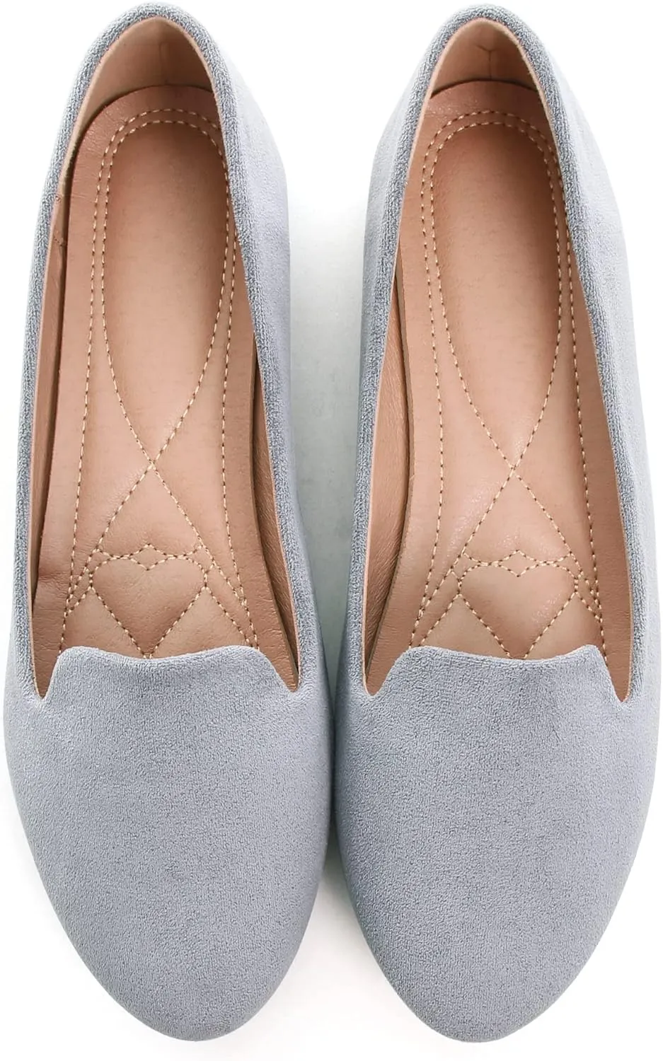 ChaiRong Zhou Flats for Women Dressy Round Toe Ballet Flat Shoes Comfortable Slip-ons Loafers Lightweight Casual Shoes
