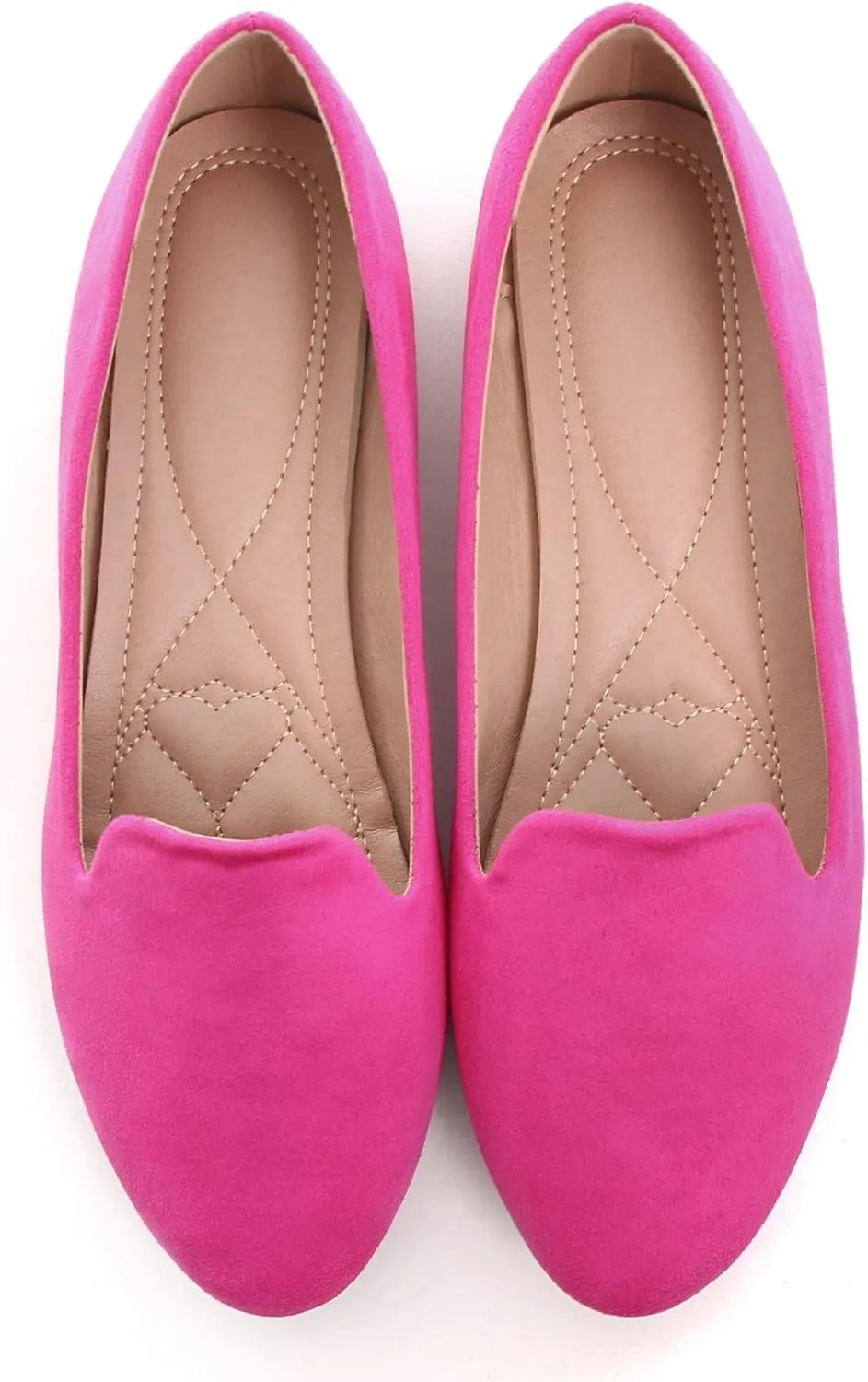 ChaiRong Zhou Flats for Women Dressy Round Toe Ballet Flat Shoes Comfortable Slip-ons Loafers Lightweight Casual Shoes