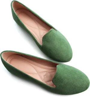ChaiRong Zhou Flats for Women Dressy Round Toe Ballet Flat Shoes Comfortable Slip-ons Loafers Lightweight Casual Shoes