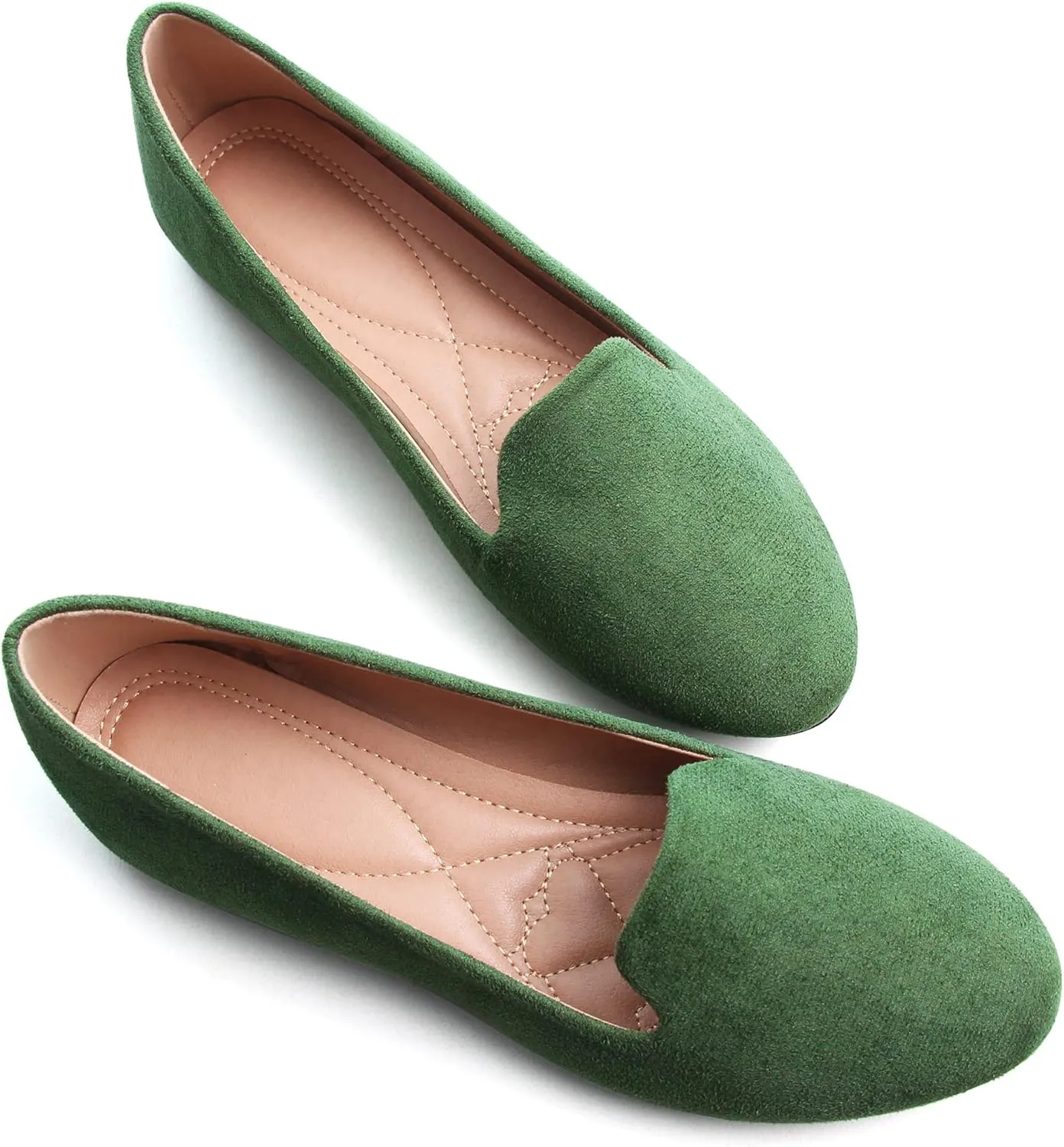 ChaiRong Zhou Flats for Women Dressy Round Toe Ballet Flat Shoes Comfortable Slip-ons Loafers Lightweight Casual Shoes