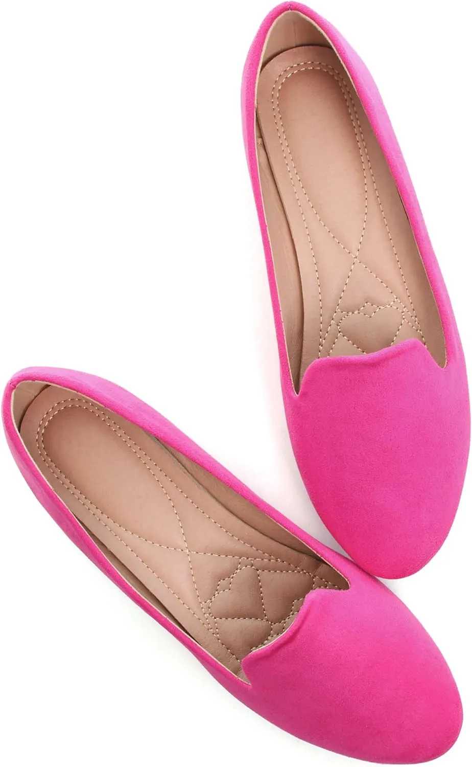 ChaiRong Zhou Flats for Women Dressy Round Toe Ballet Flat Shoes Comfortable Slip-ons Loafers Lightweight Casual Shoes