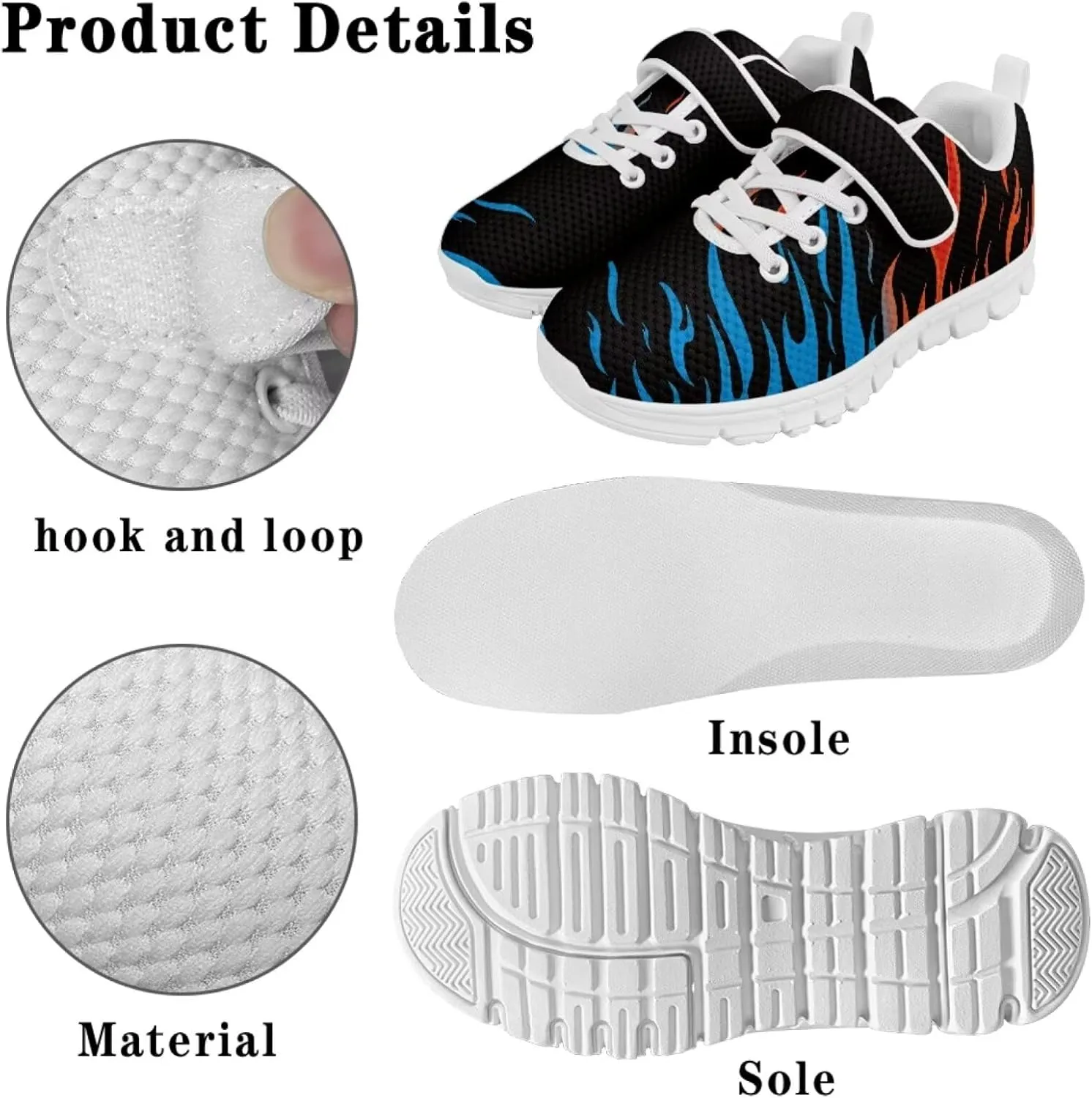Comfortable Boys Running Shoes Cool School Shoes for Kids Athletic Shoes