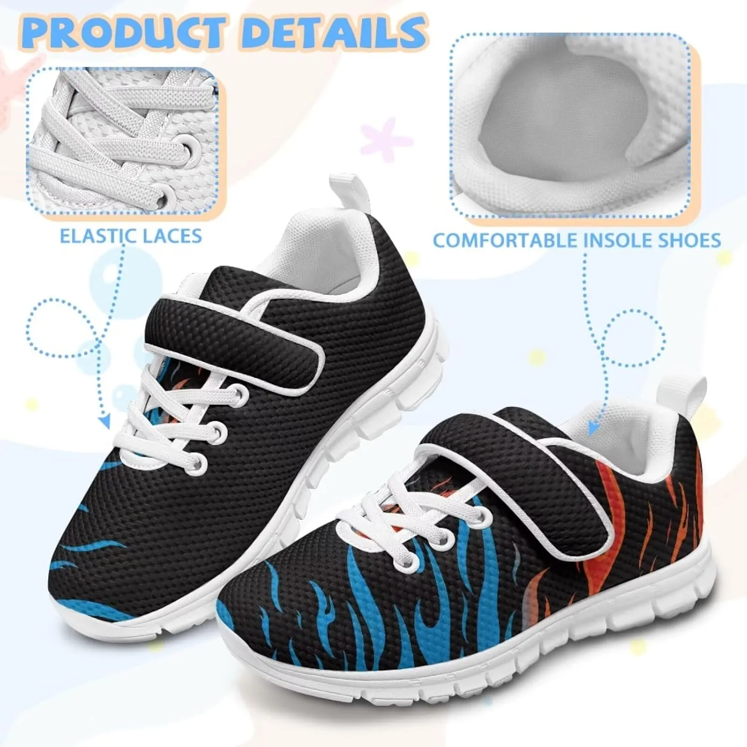 Comfortable Boys Running Shoes Cool School Shoes for Kids Athletic Shoes