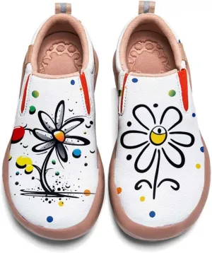 Comfortable Travel Shoes for Womens Loafers Slip Ons Ladies Nurse Shoe Walking Lightweight Cartoon Animal Painted Sneaker