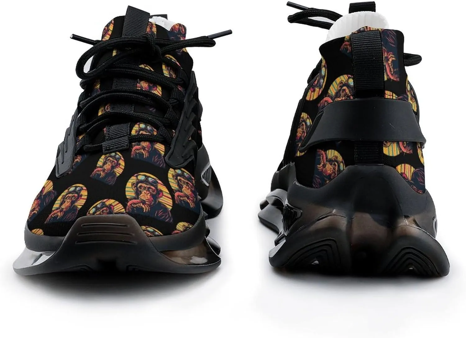 Cool Chimp Posing for Camera Men's Running Shoes Lightweight Walking Shoe Breathable Sneaker