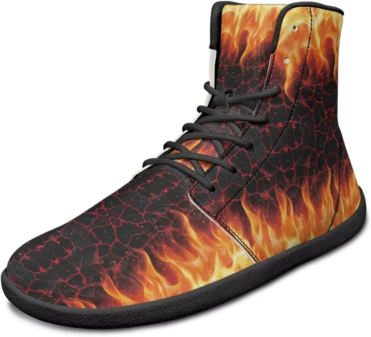 Doojoayie Cool Hightop Shoes for Men Wide Width Fashion Parkour Shoes for Teenager