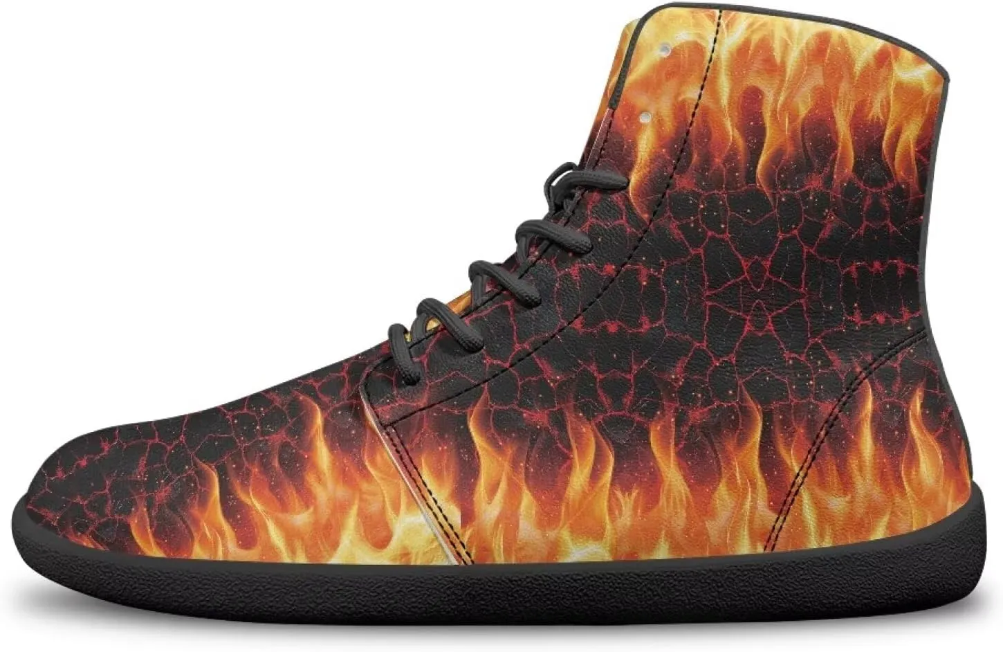 Doojoayie Cool Hightop Shoes for Men Wide Width Fashion Parkour Shoes for Teenager