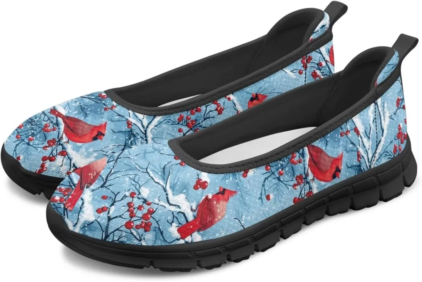 Doojoayie Ladies Tennis Shoes Slip On Flats for Women Casual Everyday Footwear
