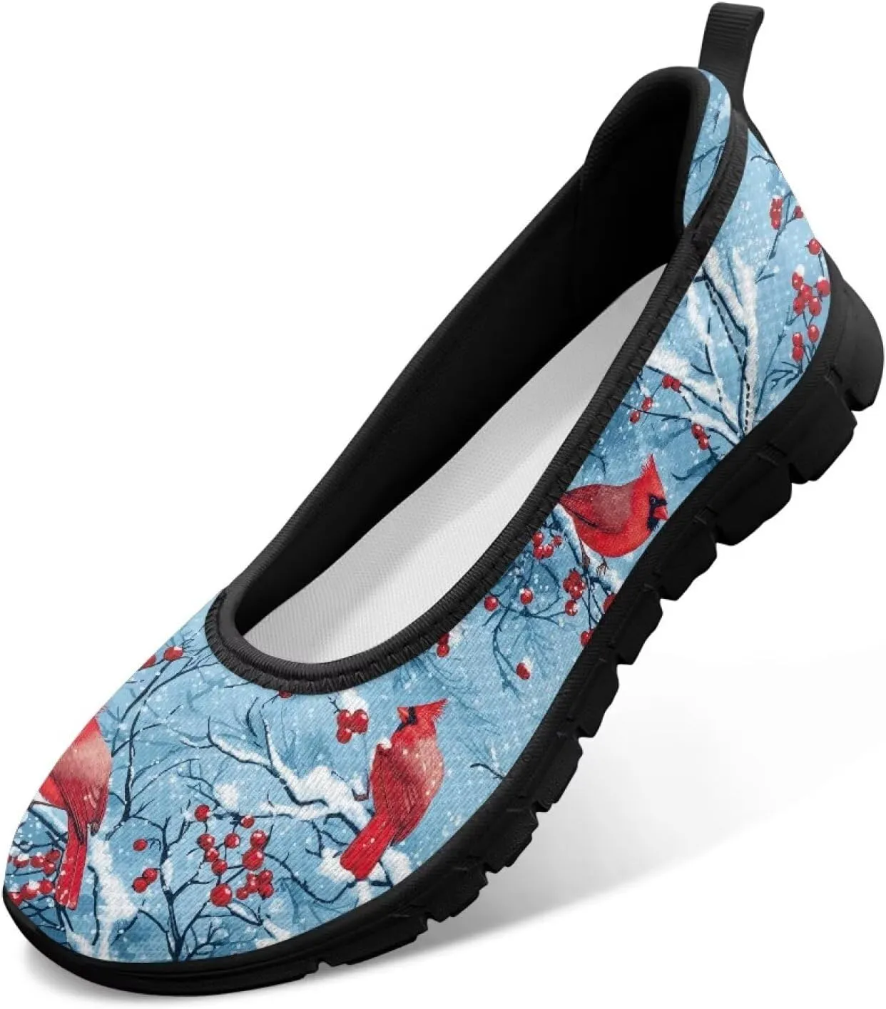 Doojoayie Ladies Tennis Shoes Slip On Flats for Women Casual Everyday Footwear