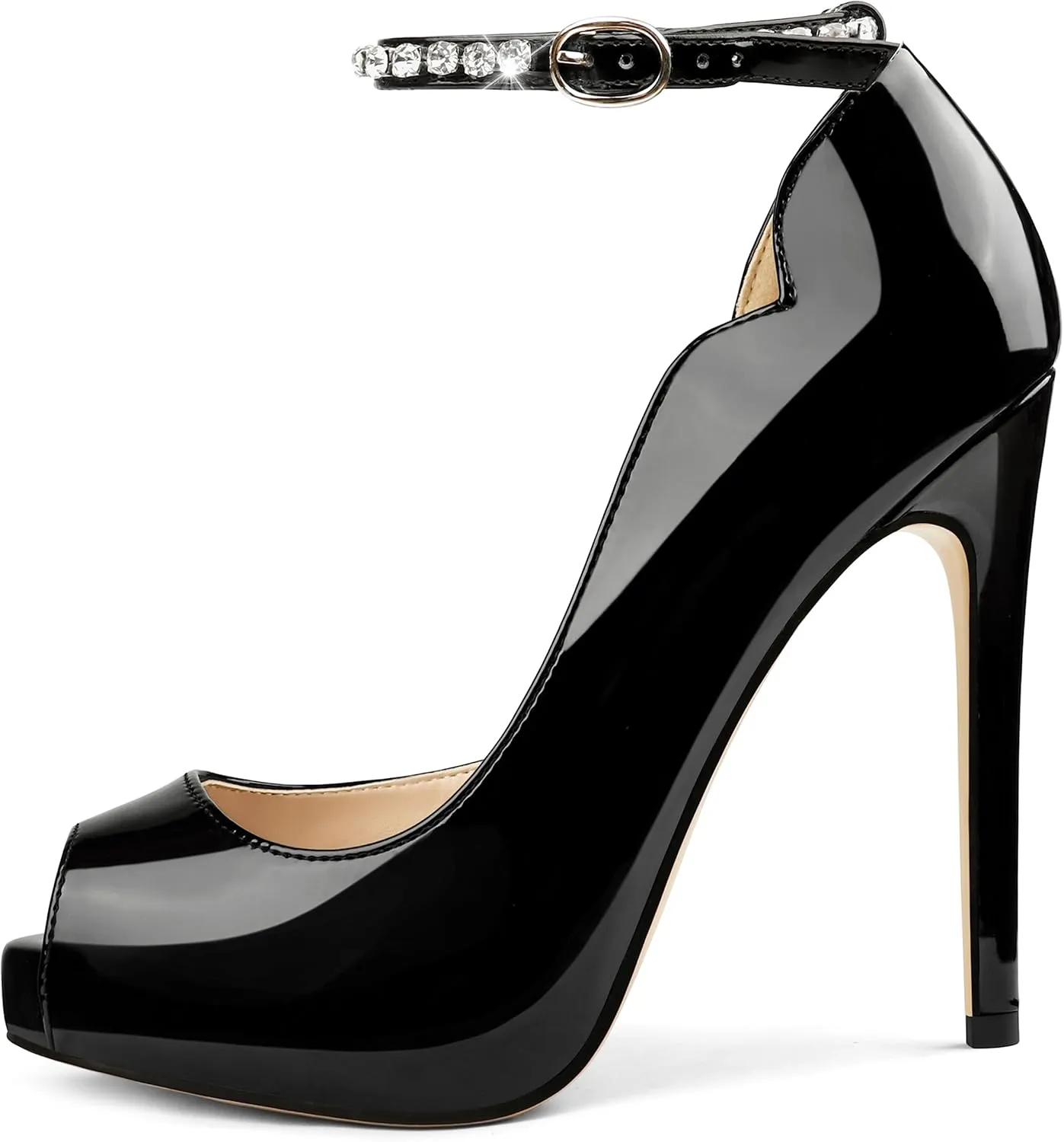 Eithy Women's Thin High Heels Pumps Platforms Shoes for Party Daily Wears