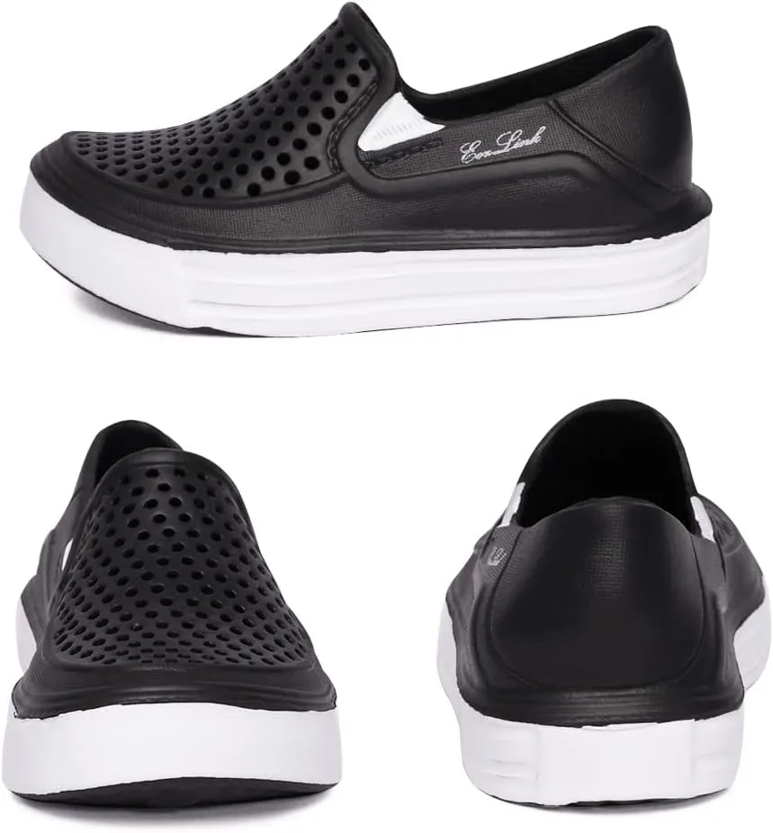 Eozlink Toddler Unisex-Child Garden Clogs Slip-On Water Shoe Slip on Breathable Sneaker for Toddlers Lightweight Close Toe Sandals Quick Dry Clog for Boys and Girls Beach Sandals