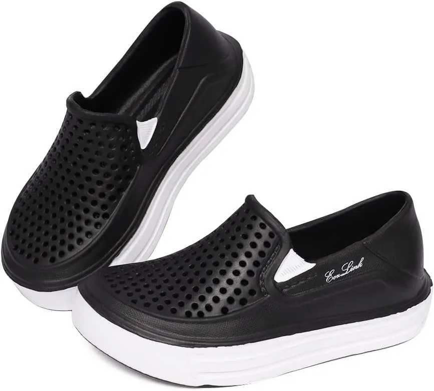 Eozlink Toddler Unisex-Child Garden Clogs Slip-On Water Shoe Slip on Breathable Sneaker for Toddlers Lightweight Close Toe Sandals Quick Dry Clog for Boys and Girls Beach Sandals