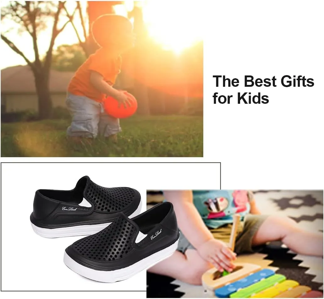 Eozlink Toddler Unisex-Child Garden Clogs Slip-On Water Shoe Slip on Breathable Sneaker for Toddlers Lightweight Close Toe Sandals Quick Dry Clog for Boys and Girls Beach Sandals