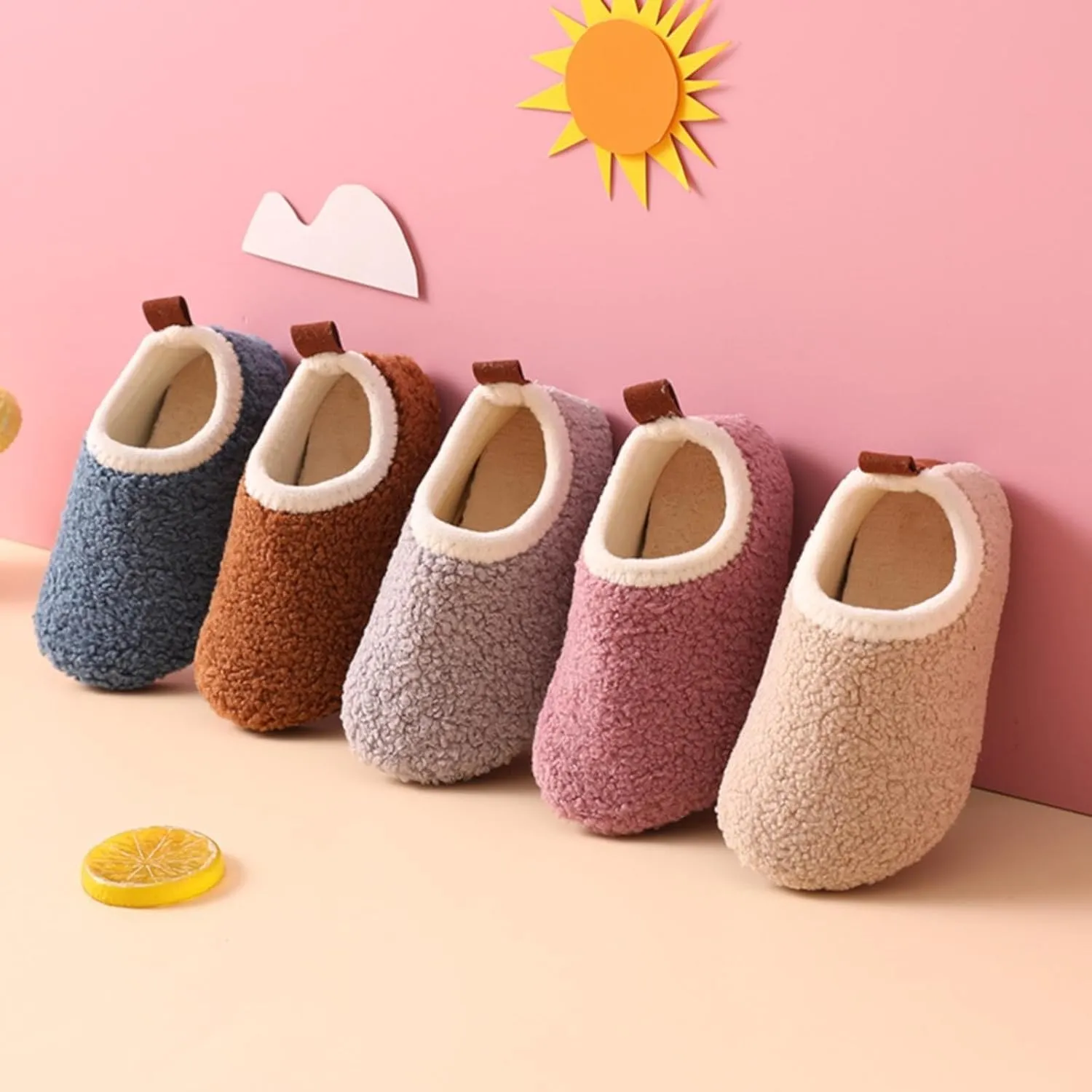 Feather Shoes for Kids Baby Girls Boys Winter Warm Cozy Sneaker Toddler Fuzzy Soft Outdoor Sport Flat Shoes