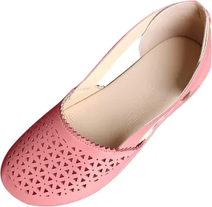 Flats for Women Baotou Hollow Wedge Sandals Low Heels Comfortable Vintage Slip on Shoes Breathable Elastic Sandal