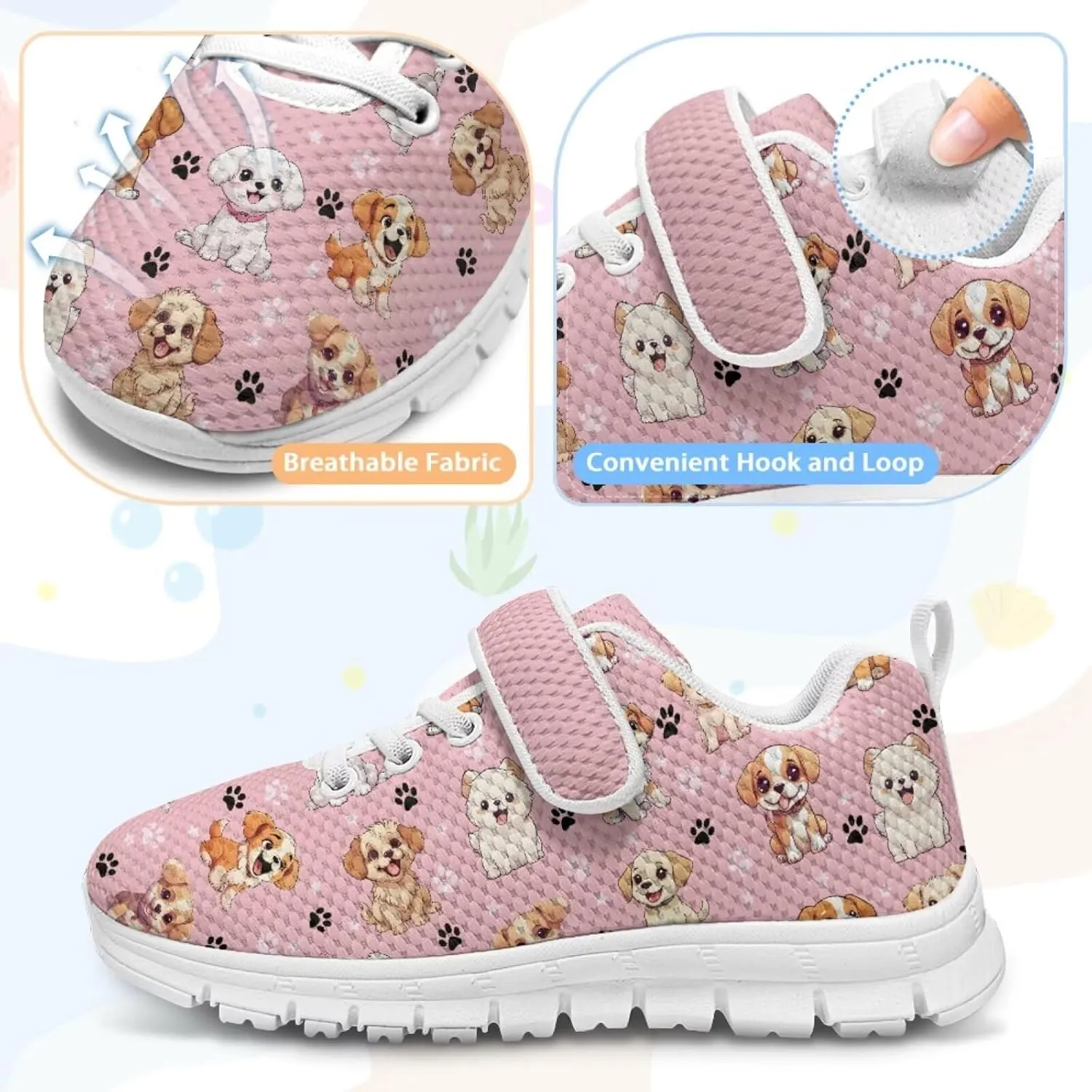 Girls Shoes Kids Slip On Sneakers Lightweight Summer Athletic Non-Slip