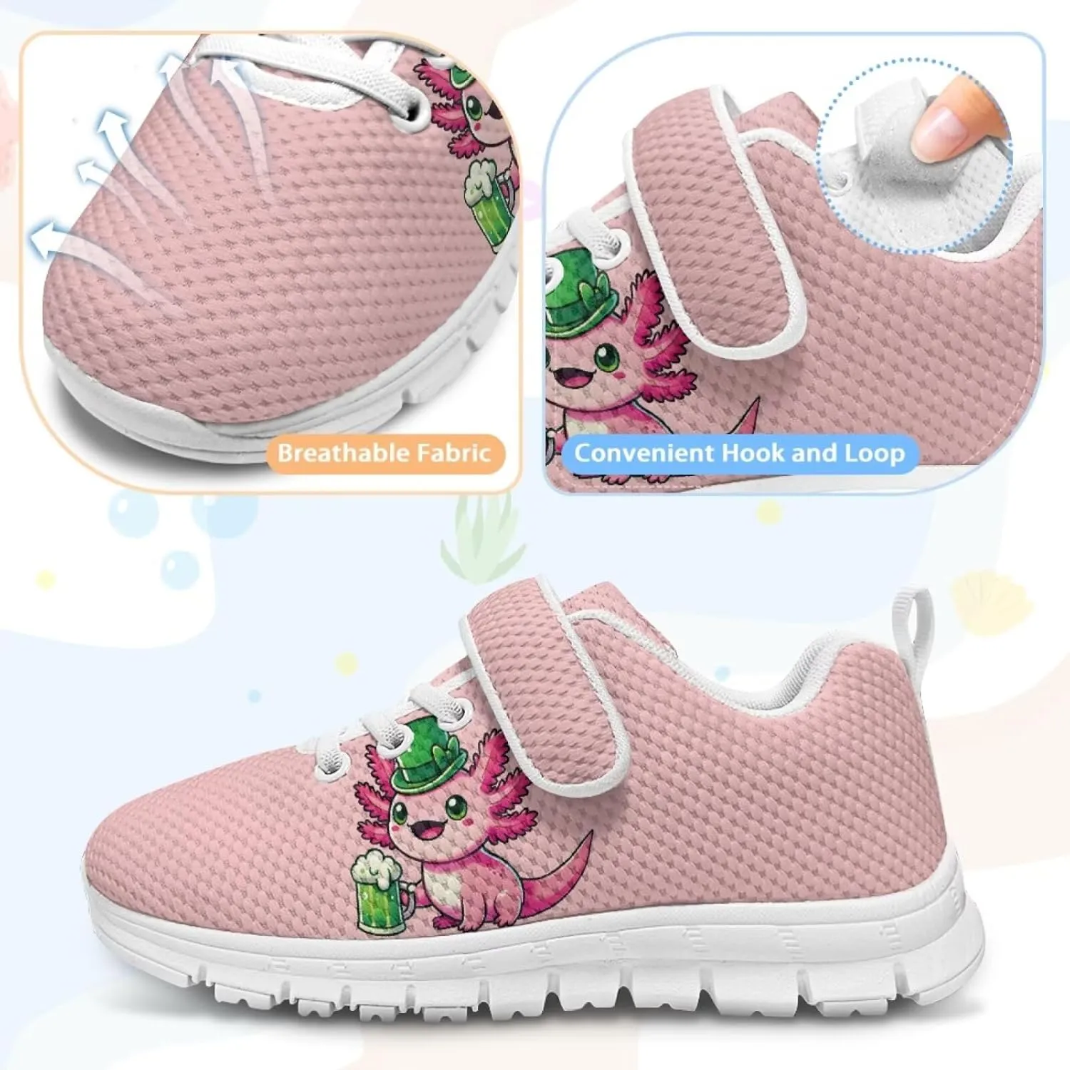 Girls Shoes Kids Slip On Sneakers Lightweight Summer Athletic Non-Slip