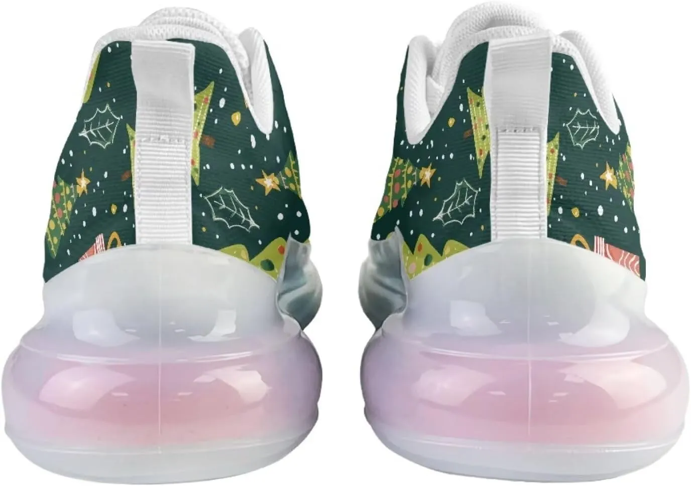GOSTONG Air Cushion Sneakers for Women Breathable Elastic Lace-up Sneakers Soft Padded Walking Running Sneakers US 6 to 11