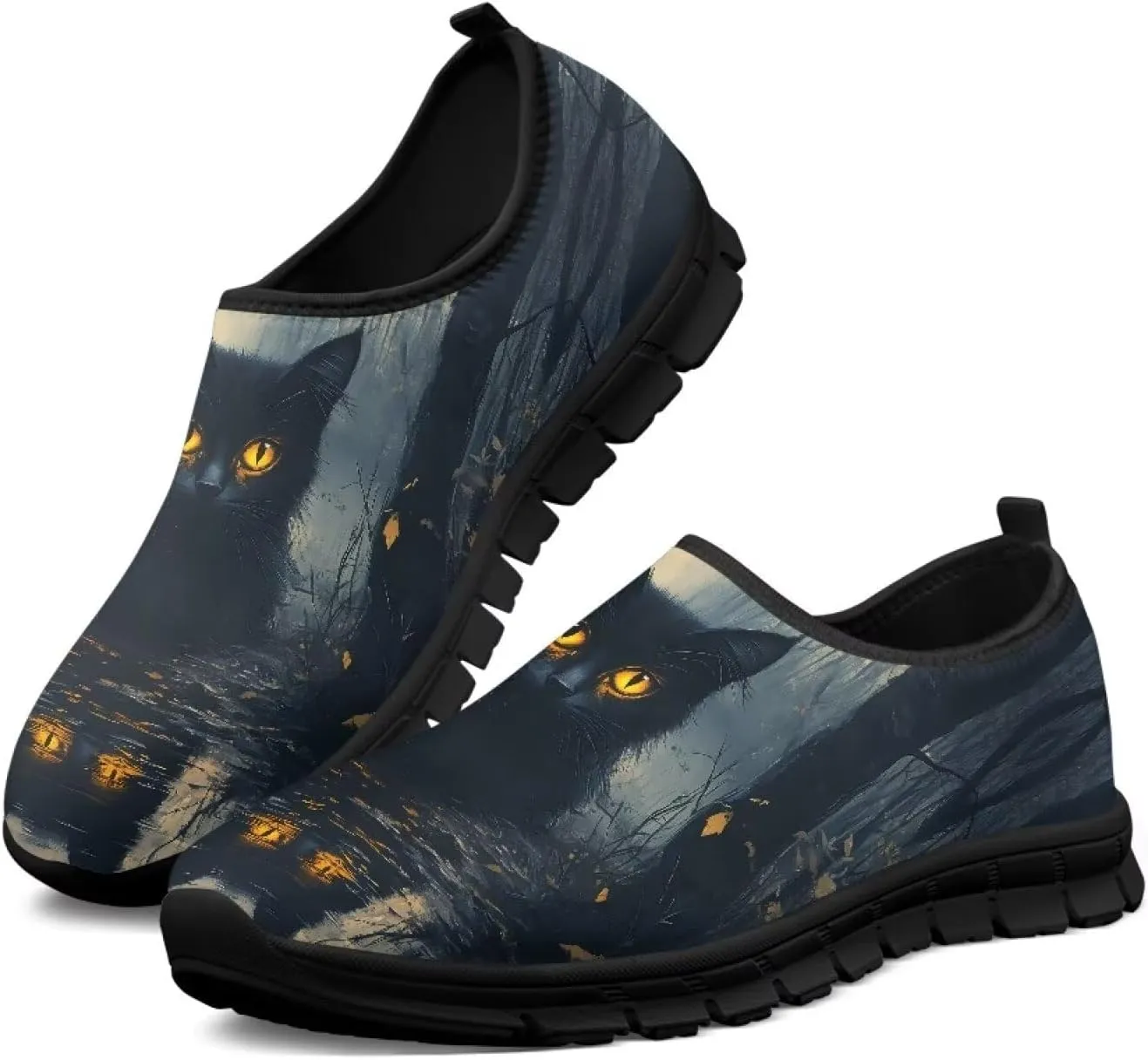 GOSTONG Sneakers for Men Breathable Cool Mesh Athletic Sneakers Non Slip Rubber Sole Outdoor Running Shoes Black 5 to 14