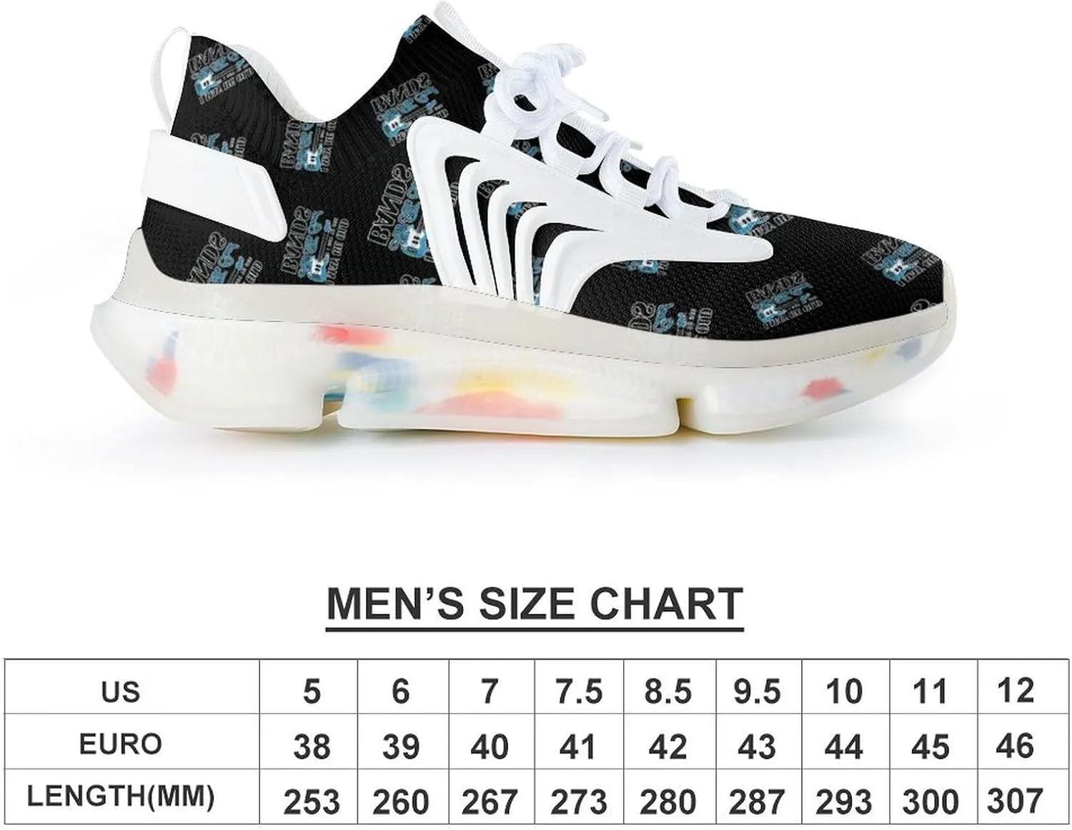 Got to See All Cool Bands Men's Running Shoes Lightweight Walking Shoe Breathable Sneaker