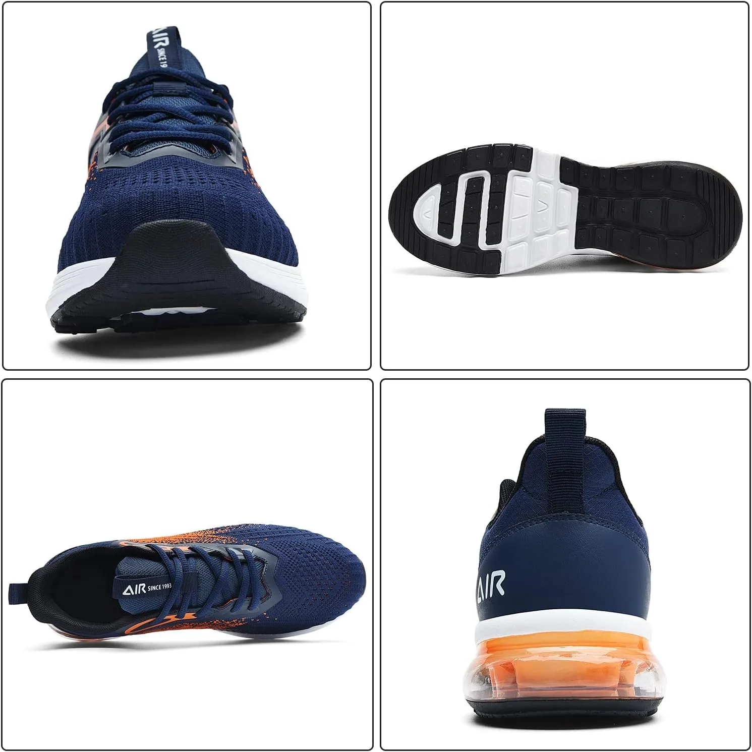 IIV Mens Air Running Shoes Casual Tennis Walking Athletic Gym Fashion Lightweight Slip On Sneakers