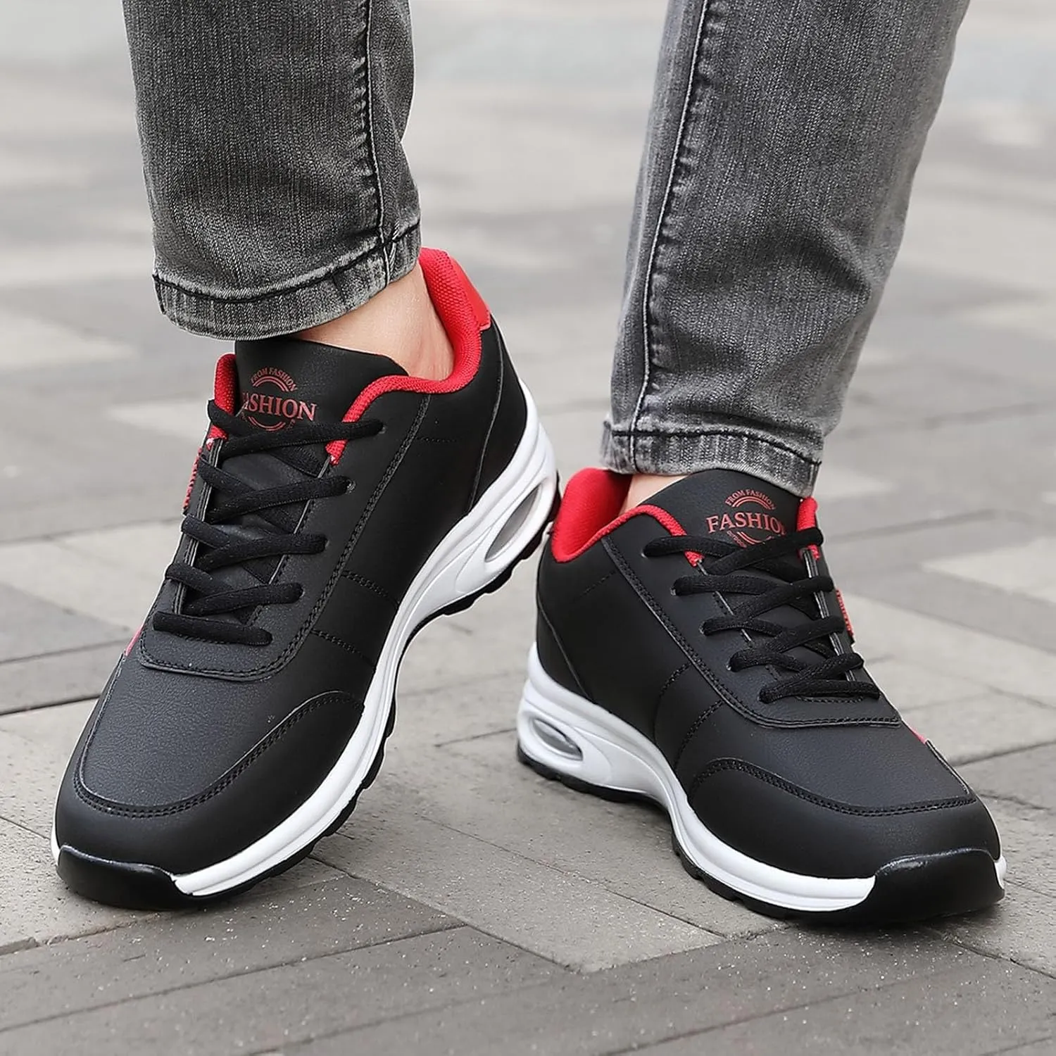 Jogging Walking Sneakers for Men Casual Sneaker Mesh Breathable Walking Shoe Breathable Diabetic Shoes for Men