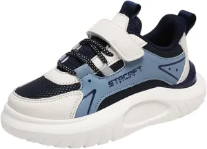 Kids’ Breathable Hiking Sneakers Toddler Boys Girls Athletic Casual Running Lace-Up Breathable School Trainers Shoes