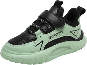 Kids’ Breathable Hiking Sneakers Toddler Boys Girls Athletic Casual Running Lace-Up Breathable School Trainers Shoes
