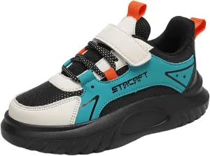 Kids’ Breathable Hiking Sneakers Toddler Boys Girls Athletic Casual Running Lace-Up Breathable School Trainers Shoes