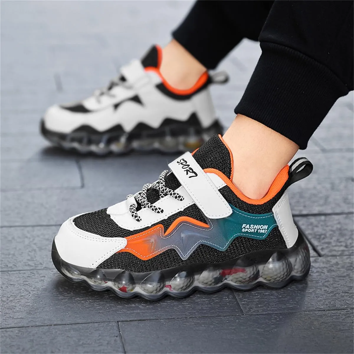 Kids Lightweight Fashion Sneakers Breathable Running Shoes