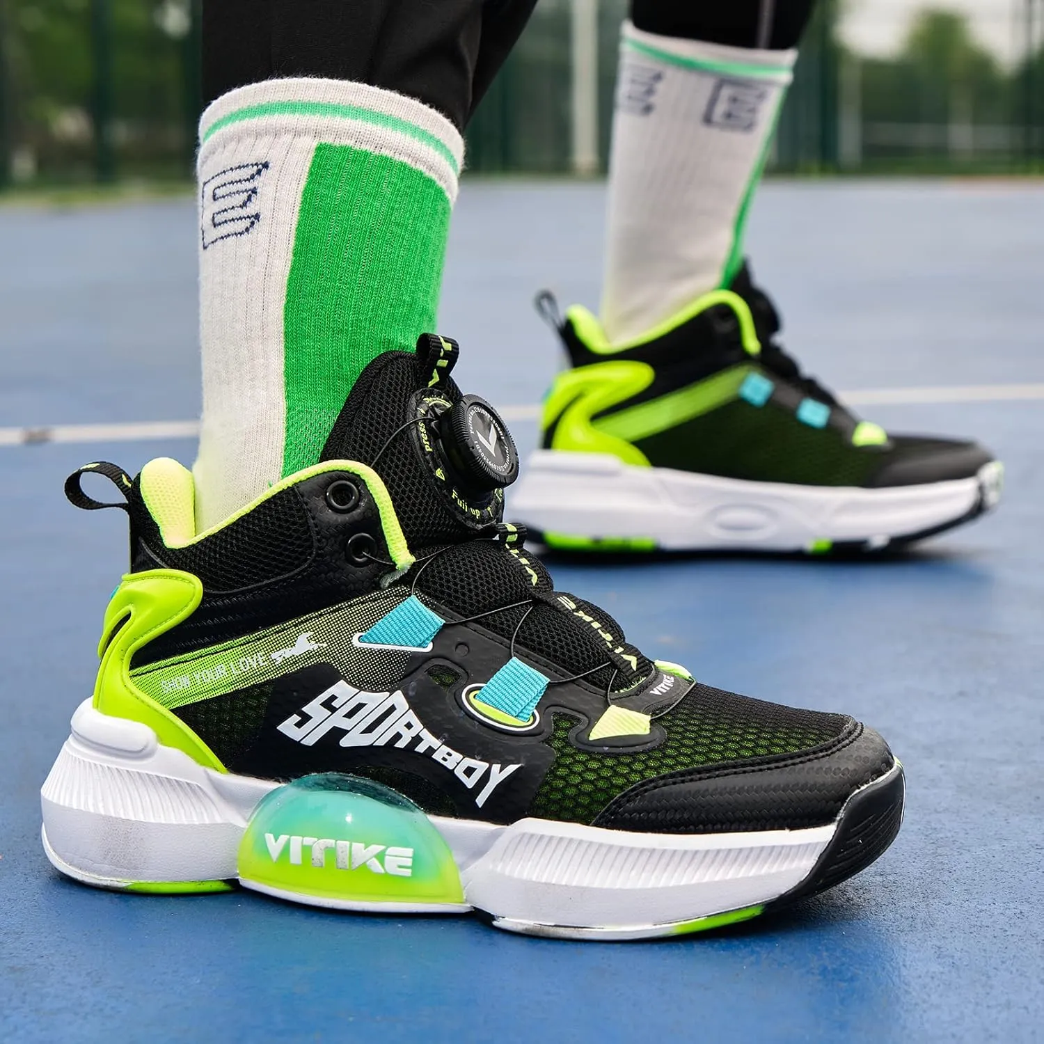 Kids Shoes Boys Sneakers Girls Sports Shoe Breathable Lightweight Basketball Sneaker