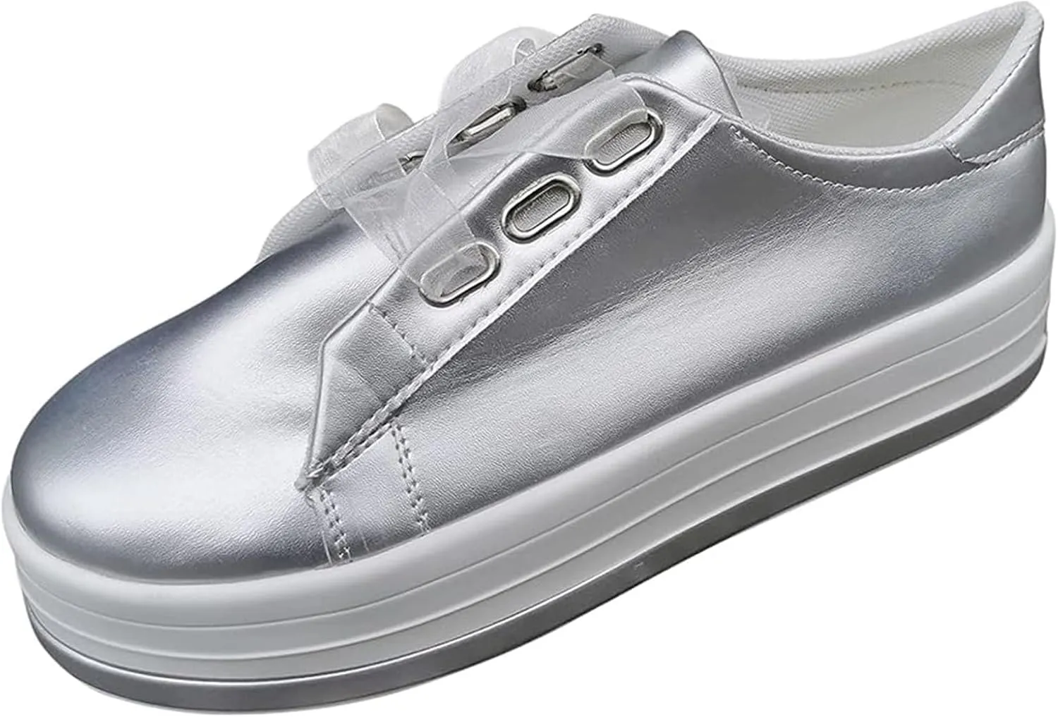 Lausiuoe Women's Fashion Sneakers Slip On Low Top Classic Casual Shoes Lightweight Soft Comfort Walking Flat Loafers