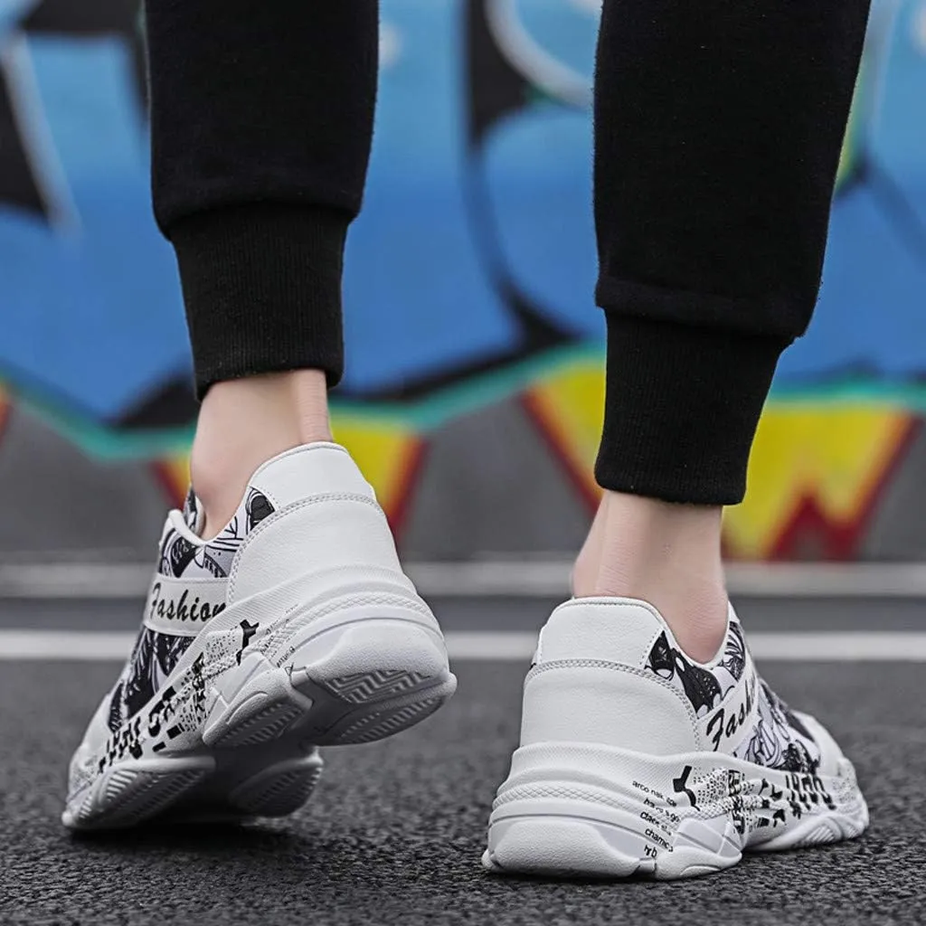 Men Fashion Wild Casual Shoes Comfortable Breathable Low-Top Sneaker Rack for Men