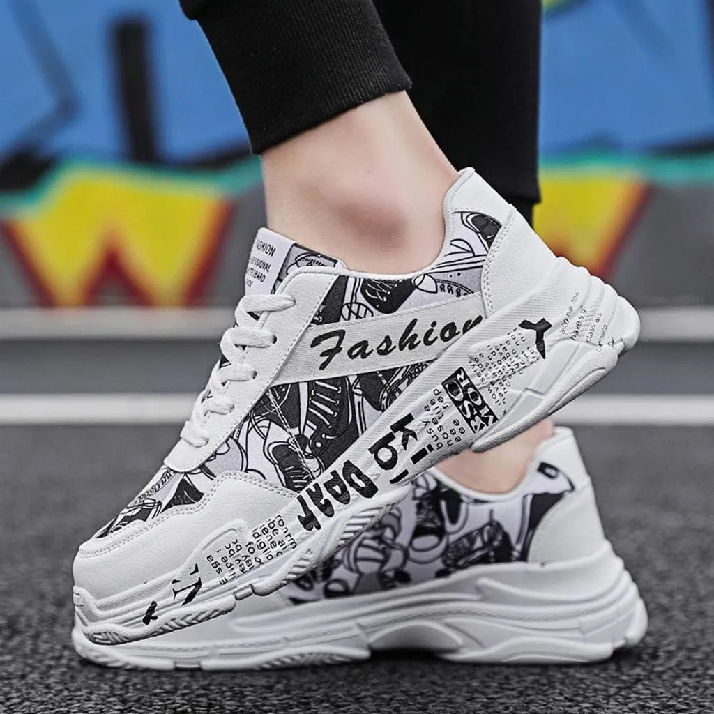 Men Fashion Wild Casual Shoes Comfortable Breathable Low-Top Sneaker Rack for Men