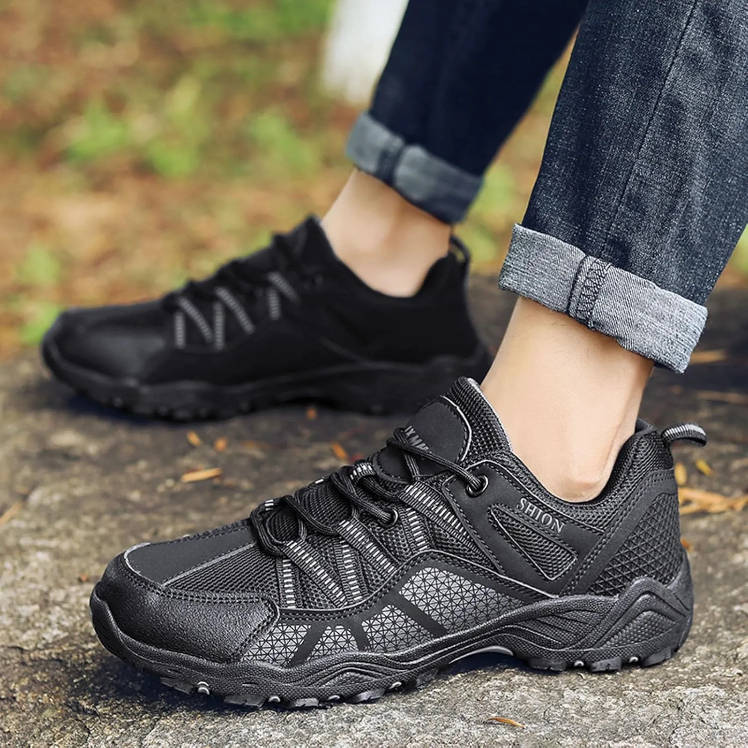 Men Slip on Walking Shoes Casual Dressy Memory Foam Ultra Lightweight Breathable Fashion Sneakers Non Slip Indoor Outdoor Training Gym Shoes Wide Width