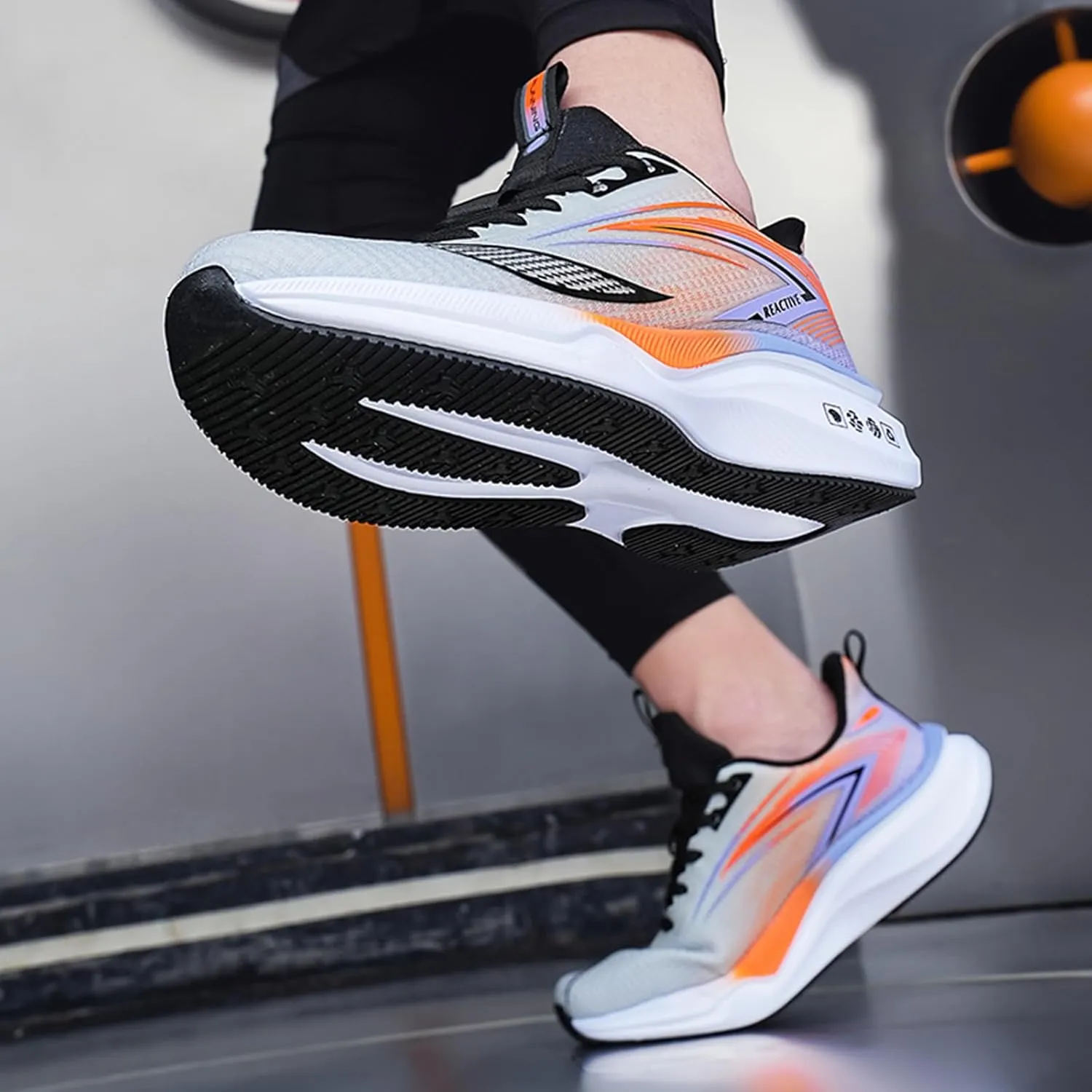 Men's Athletic Running Shoes Lightweight Mesh Shock Absorbing Jogging Walking Shoes Workout Trail Comfort Sneakers