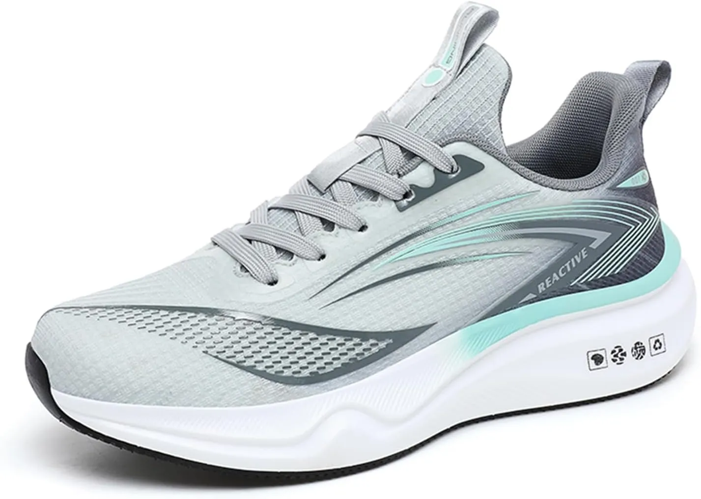 Men's Athletic Running Shoes Lightweight Mesh Shock Absorbing Jogging Walking Shoes Workout Trail Comfort Sneakers