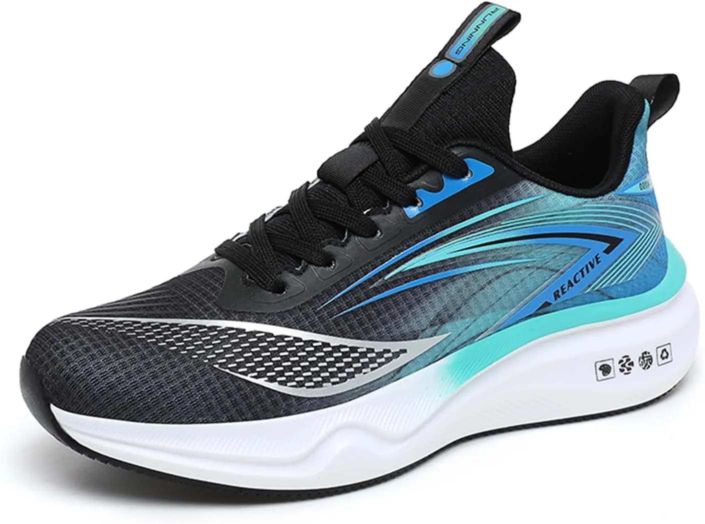 Men's Athletic Running Shoes Lightweight Mesh Shock Absorbing Jogging Walking Shoes Workout Trail Comfort Sneakers